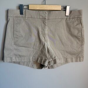 J. Crew Re-Imagined Women's Chino Casual Khaki Shorts Tan Size 12 Hiking Outdoor